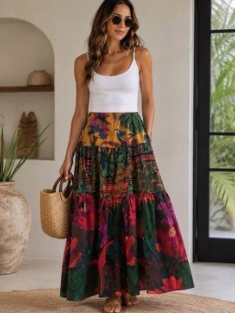 NWT Farm Rio maxi skirt
